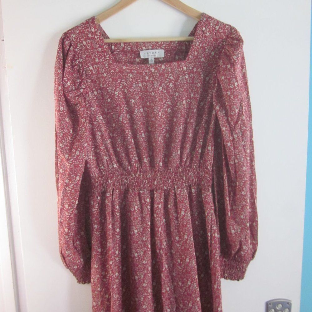 NEW! Hayden Los Angeles Womens Size S Floral Print Midi Modest Prairie Dress - Picture 9 of 14